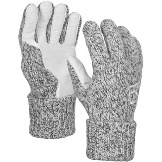 Ortovox Herren Classic Wool Glove Leather - S - grey blend