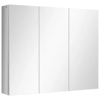 kleankin Spiegelschrank 70 cm Silber