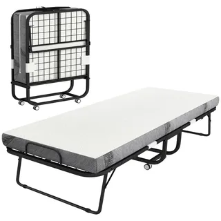 Homcom Klappbett 90 x 200 cm weiß