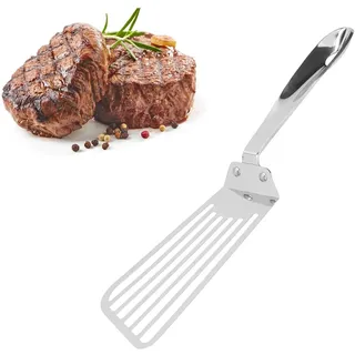 Stainless Steel Fish Spatula Slotted Turner Fish Fry Turner fischgrillgitter Spatel zum Umdrehen Drehen Braten Grillen Kochen Steak Fisch Pfannkuchen