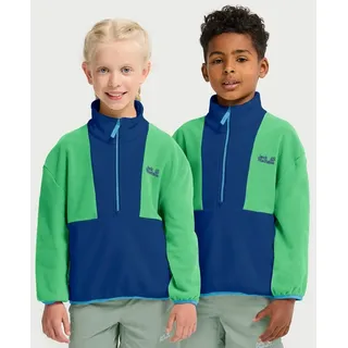 Jack Wolfskin Colorblock Taunus Fleecepullover Blau/Grün 164