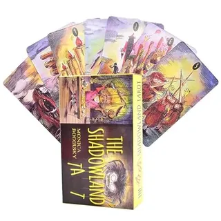 SBJJGQIS 78PCS The Shadowiand Karten Anfänger Lerntarot Tarotkarten für Anfänger mit Bedeutungen auf ihnen für Tarot-Einsteiger und professionelle Spieler Wahrsagung Zukunft Spiel Karte