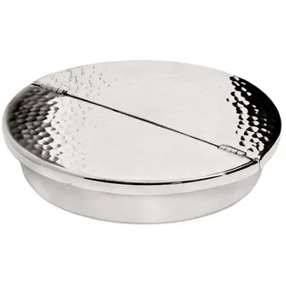 Edzard Klapp-Aschenbecher Madras, gehämmert, schwerversilbert, Durchmesser 13 cm, Höhe 2,5 cm