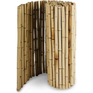 casa pura Sichtschutzelement 100 x 250 cm Natur Bambus