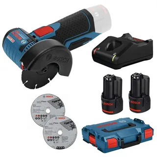 Bosch GWS 12V-76 Professional inkl. 2 x 3,0 Ah + L-Boxx 06019F200B