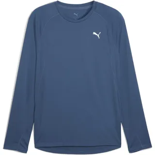Puma Lauflongsleeve Velocity Long (Poly) Herren Longsleeve, Blau - XL