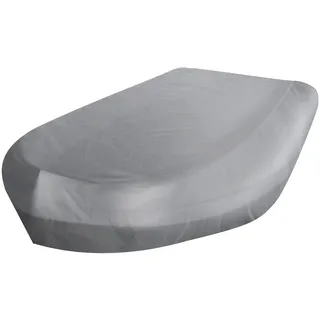 Bootspersenning Bootsabdeckung Persenning Schlauchboot Bootsplane, 210D Oxford Gewebe Bootspersenning Abdeckung Persenning Anti-UV Bootsplane, für V-Rumpf, Ruderboot (Llight Gray)