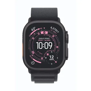 GPS + Cellular 49 mm Titangehäuse Schwarz Alpine Loop Schwarz S