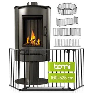 Bomi Kaminschutzgitter Milo in Schwarz | Gr.: 100-345 cm