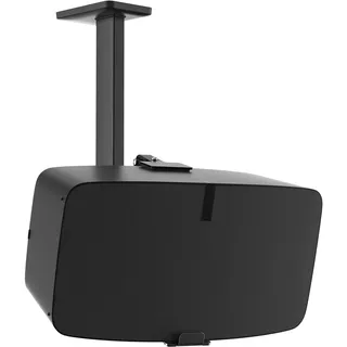 Metall-Lautsprecher-Deckenhalterung für Sonos Five & Play:5 Gen 2 – Neig- und schwenkbare Halterung für Sonos Play:5 & Sonos 5 zur Deckenmontage für Surround-Sound, Schwarz