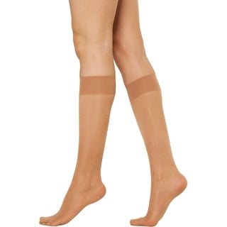 WOLFORD Damen Satin Touch 20 den, transparent, für 4365), Gobi 39-41