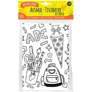 Jeka Papier Und Spielwaren Mal Mich Bunt Ausmal-Tischdecke aus Papier Schulanfang