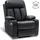MCombo elektrische Aufstehhilfe Fernsehsessel Relaxsessel Echtleder 7190BK