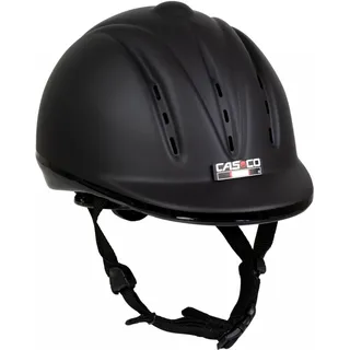 casco Reithelm Youngster schwarz matt, SCHWARZ 59-62 cm)