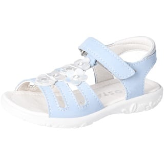 RICOSTA Mädchen Sandalen Chica,Kinder Sommerschuhe,WMS:Mittel,Strandschuhe,Sandaletten,Klettverschluss,Freizeitschuhe,Himmel (120),33 EU - 33 EU