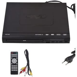 Torsten DVD-225 Heim-DVD-Player, Digitaler Multimedia-Player, AV-Ausgang mit Fernbedienung für TV, VCD, DVD-Player, EU-Stecker, 500456761A2