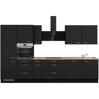 Nobilia Küchenzeile Touch II 360 cm schwarz