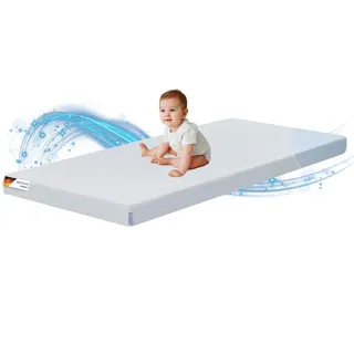 Arensberger Kindermatratze, Babymatratze 80x160 cm | 12cm hoch, Gelschaum, waschbar