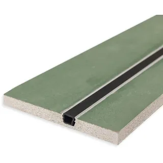 ISOLED Plaster 10 One Gipskarton-Feuchtraumplatte 12.5mm, mit Profileinsatz inkl. Schutzcover, 200cm