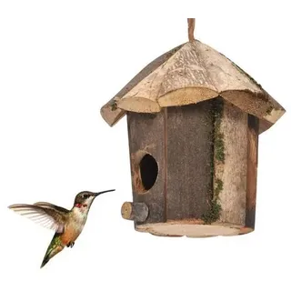 Vogelhäus Zum Aufhängen Holz Vogel Nistkasten Holz Vogelhäuschen Wildvogelnest Für Den Außenbereich Nistkästen Für Kleine Vögel Vogelkasten Zum Aufhängen Wetterfest Vogelhaus Für Garten, Balkon