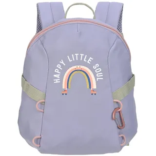 Lässig Kleiner Kinderrucksack für Kita Kindertasche Krippenrucksack mit Brustgurt 3,5 Liter/Tiny Backpack Outdoor Rainbow pastel lilac