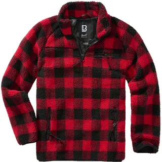 Brandit Textil Brandit Teddyfleece Troyer red/Black Gr. M