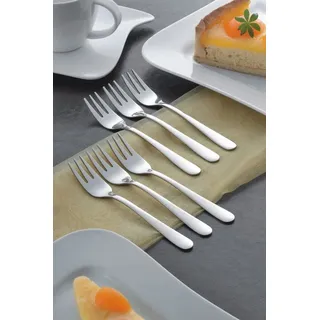 Esmeyer Sylvia Kuchengabeln Edelstahl Silber 156-121 12 Stück