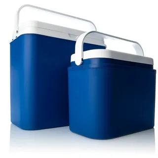 BigDean Thermobehälter Kühlboxen Set 24L + 10L Gefrierbox Kühltasche Made in EU, PP-Kunststoff, (2-tlg) blau 34 ml | 24 cm x 39 cm x 38 cm