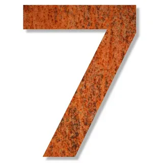 Keilbach Hausnummer Stahl/Rost 24 cm, – 7,