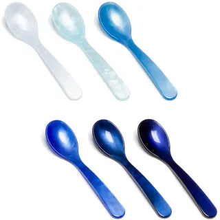 Heim&Söhne Eierlöffel Set 6Stk. Blautöne Heim&Söhne