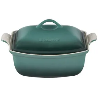 Le Creuset Heritage Tiefer Bäcker mit Deckel, Steingut, 4,5 qt, Artichaut