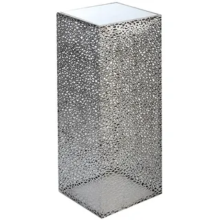 Gilde Deko-Säule Purley 100 cm Silberfarben