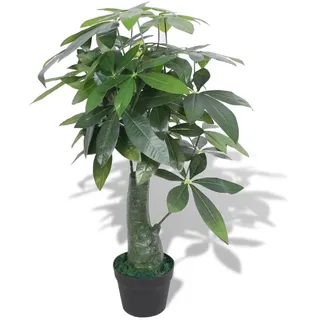 vidaXL Künstliche Glückskastanie mit Topf 85 cm Grün