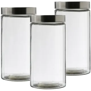 GAUMENKICK Vorratsglas 1,7 l 3 St.