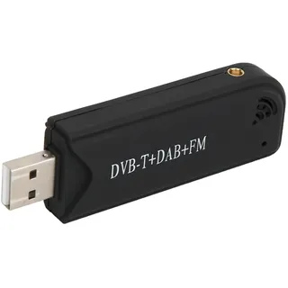 HUSHUI USB-DVB-T-Digital-TV-Tuner-Stick, FM-SDR-Dongle mit Echtzeit-Videoaufzeichnung und Zeitverschiebung, für DVB-T-DAB-Radio und TV-System