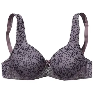 Nuance T-Shirt-BH Damen taupe-schwarz Gr.100D