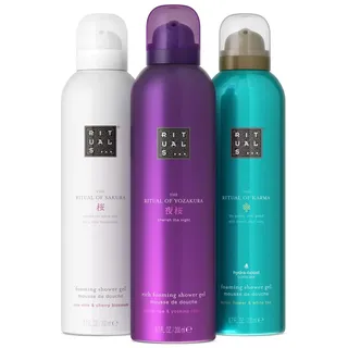 RITUALS Duschschaum Geschenkset – Luxuriöses Pflegeset The Ritual of Sakura, Karma und Yozakura 3x200ml