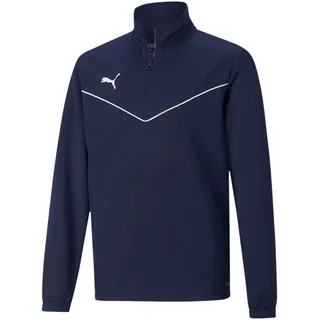 Puma teamRISE 1/4 Zip Top Jr peacoat/puma white 128