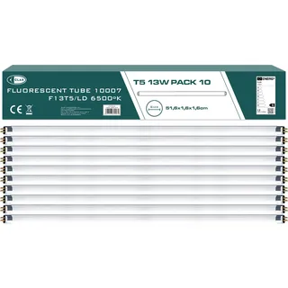 CLAR- T5 Röhre, Leuchtstoffröhre T5 13W, 51,6 x 1,6cm (13W Pack 10)