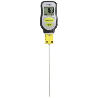 TFA Dostmann Einstichthermometer Messbereich Temperatur -20 bis 300 °C Sensortyp K sekundenschnell, mit starrem Fühler