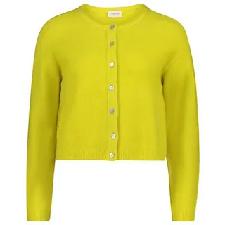 Cartoon Strickjacke gelb 40