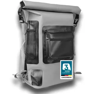 LANGENBERG AQUA Rucksack wasserdicht Herren und Damen - Wasserdichter Rucksack für regnerische Tage - 30 L Rolltop Rucksack wasserdicht, doppelt verschweißten Nähten - 52 x 31 x 15