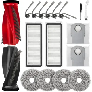 MXZONE Zubehör für Roborock Qrevo Edge S5A/S5V/Curv/Curve Curv S5X 18 Stück