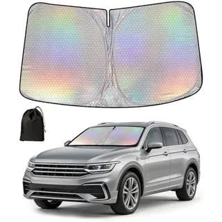 Sonnenschutz Auto Frontscheibe Mit Vw Tiguan, Windschutzscheibe Sonnenblende, Auto Sonnenschutz Frontscheibe Innen, Sonnenblende Vorne Faltbar, Blockiert Uv-schutz
