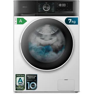 Cecotec Bolero Dresscode 7500 Inverter Waschmaschine (7 kg, 1400 U/min, White)