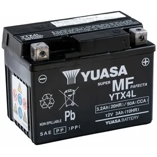 YUASA YTX4L Motorradbatterie (DIN 50314)