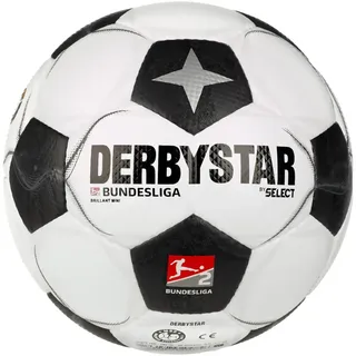 derbystar 2. Bundesliga Brillant Classic Fußball Miniball 2024/25 weiss/schwarz 0