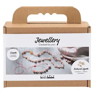 Creativ Company Mini Kreativ Set Schmuck, Halskette und Armband, Pink
