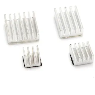 4 teiliges Kühlkörper Set für Raspberry Pi 4, silber