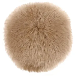 Kaiser Sitzauflage rund, einseitig Fell Ø 35 cm braun